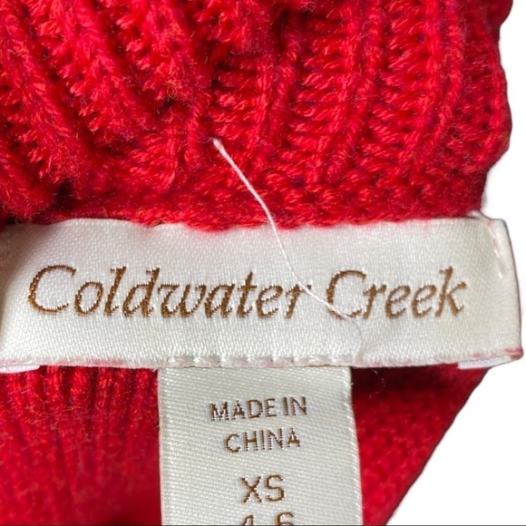 Coldwater Creek Sweater Red Size 4-6 (XS) - Picture 5 of 8